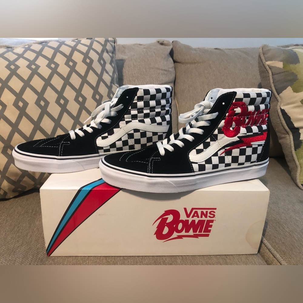 Vans David Bowie Special Edition Sk8-Hi checkerboard